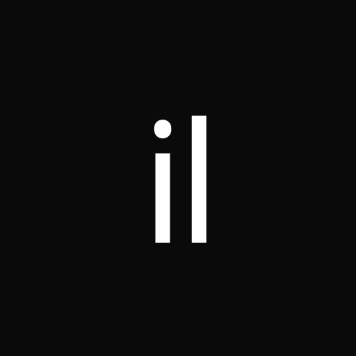 invest-like square logo - white il monogram on near-black background